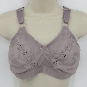 WonderBra Women 42C W2620 Classic Support Wireless Bra Purple Gray Unlined